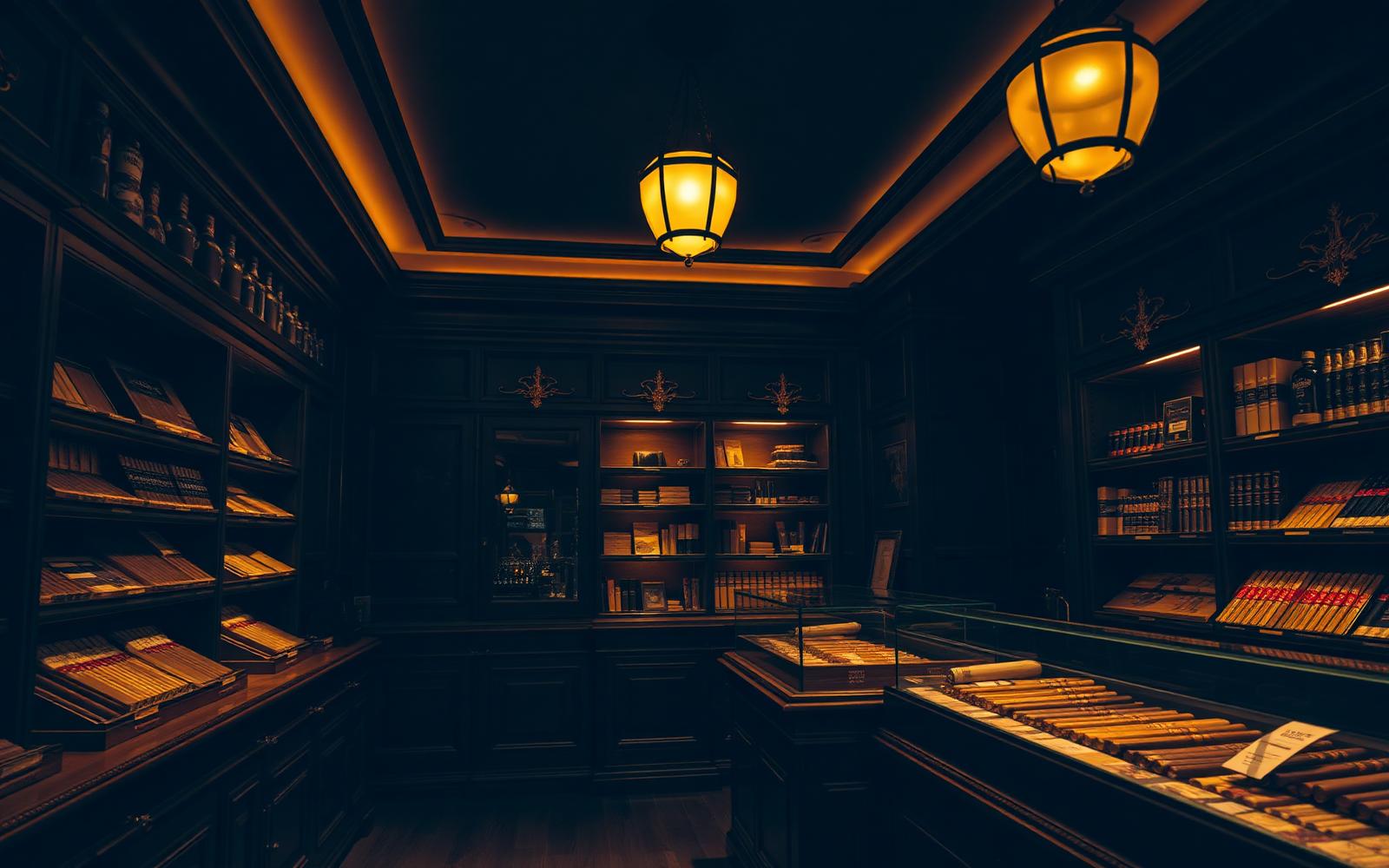 Interno elegante della tabaccheria